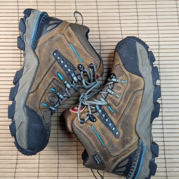 Red Wing Irish Setter TWO HARBORS 84204 hiking aluminum toe Waterproof shoes. Wo - Picture 5 of 11
